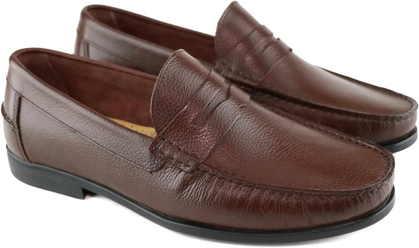Marc Joseph New York Mens Casual Comfortable Genuine Leather Lightweight Classic Fashion Dress Penny Loafer Slip On Breathable Driving Loafer