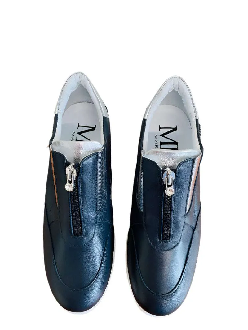 Marco Moreo Navy Wedge Slip On|MD500JNN