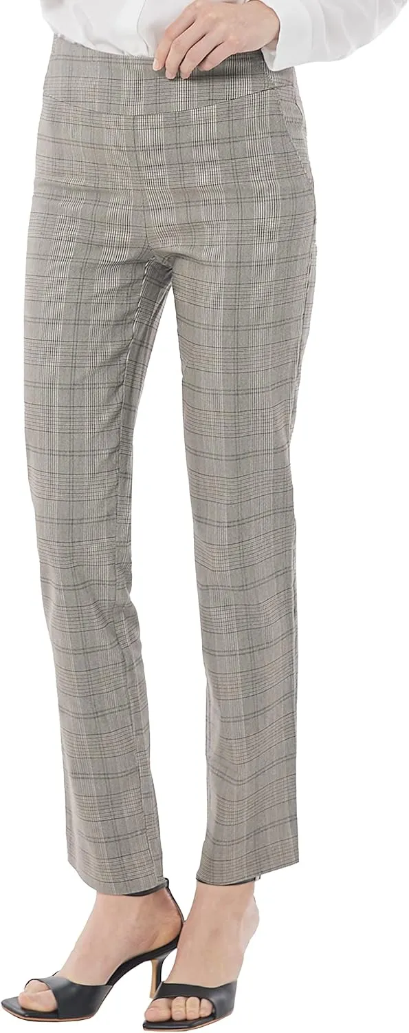 May You Be Women’s Super Stretch Straight Fit Comfy Pull-On Business Casual Pants