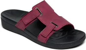 MEGNYA Comfortable Women's Walking Sandals, Arch Support Slides for Plantar Fasciitis Flat Feet, Casual Adjustable Strap Sandals for Orthopedic