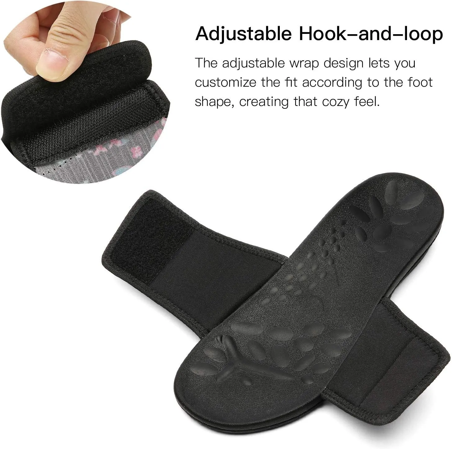 MEGNYA Orthopedic Slides Sandals for Women, Comfortable Plantar Fasciitis Sandals for Flat Feet, High Arch Support Walking Sandals with Adjustable Straps
