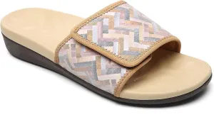 MEGNYA Orthopedic Slides Sandals for Women, Comfortable Plantar Fasciitis Sandals for Flat Feet, High Arch Support Walking Sandals with Adjustable Straps