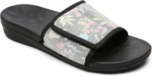 MEGNYA Orthopedic Slides Sandals for Women, Comfortable Plantar Fasciitis Sandals for Flat Feet, High Arch Support Walking Sandals with Adjustable Straps