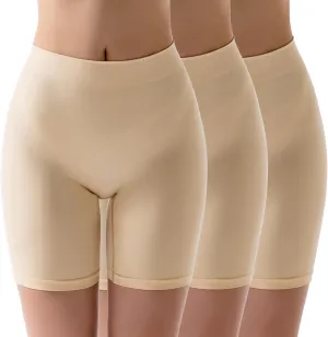 MELERIO Women's Slip Shorts, Comfortable Boyshorts Panties, Anti-chafing Spandex Shorts for Under Dress