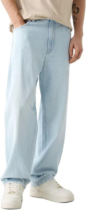 Men Y2k Skater Jeans Vintage Low Rise Baggy Straight Leg Jeans Casual Stretch Loose Fit Denim Pants Streetwear