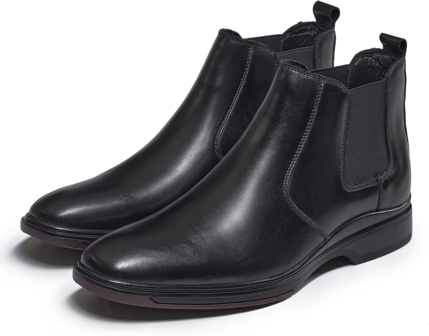 Men's Chelsea Dress Boots Comfortable Leather Slip On Ankle Boots For Casual & Formal Occasions