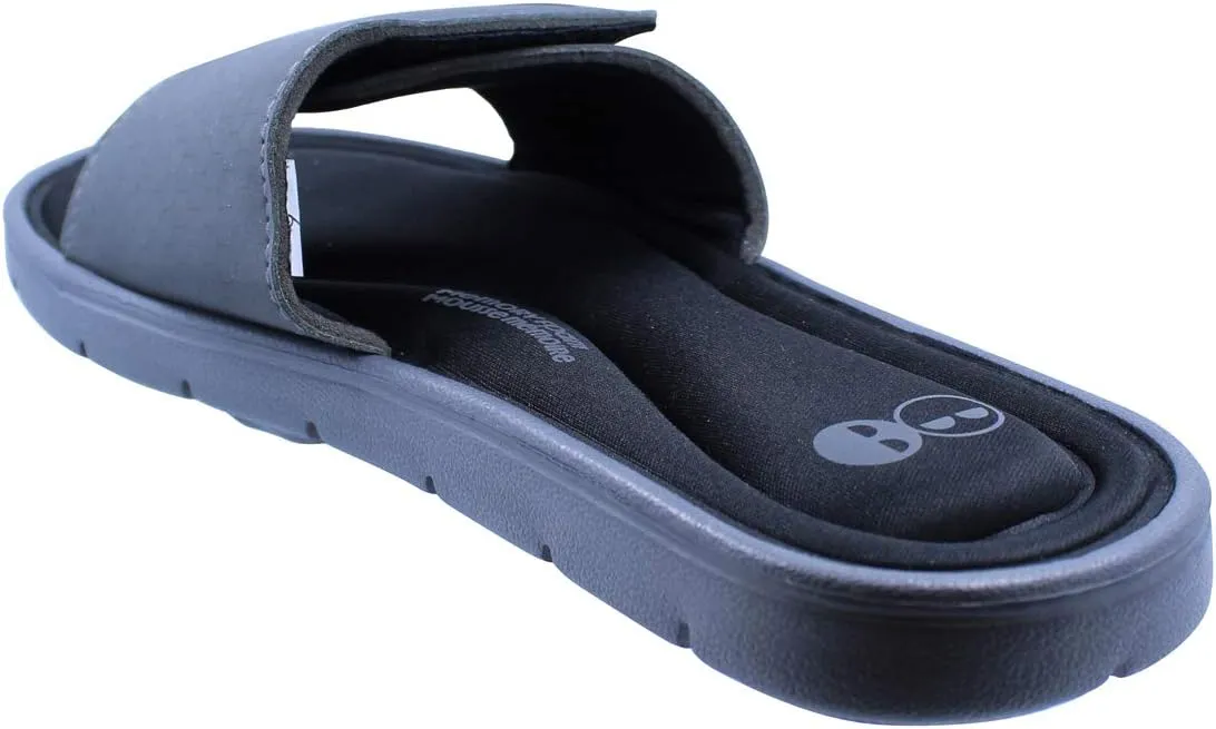 Men’s Grey and Black Memory Foam Slide Sandal
