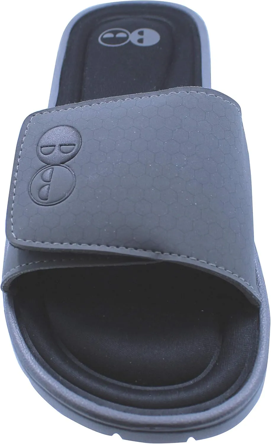 Men’s Grey and Black Memory Foam Slide Sandal
