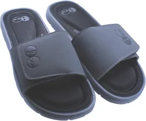 Men’s Grey and Black Memory Foam Slide Sandal