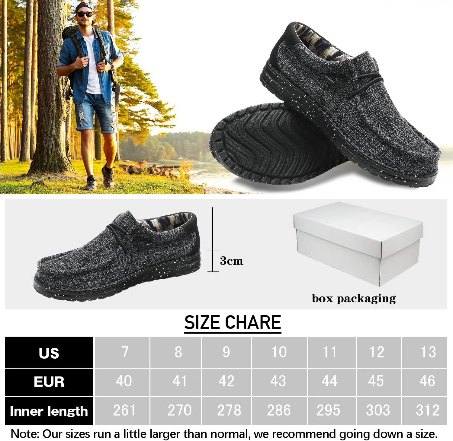 Men's Machine-Washable Lace Up Loafers Casual Slip-On Shoes Lightweight Comfortable Soft Sole WalkingTraveling, Beach, Gifts for Men Shoes Loafers Stretch