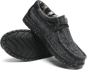 Men's Machine-Washable Lace Up Loafers Casual Slip-On Shoes Lightweight Comfortable Soft Sole WalkingTraveling, Beach, Gifts for Men Shoes Loafers Stretch