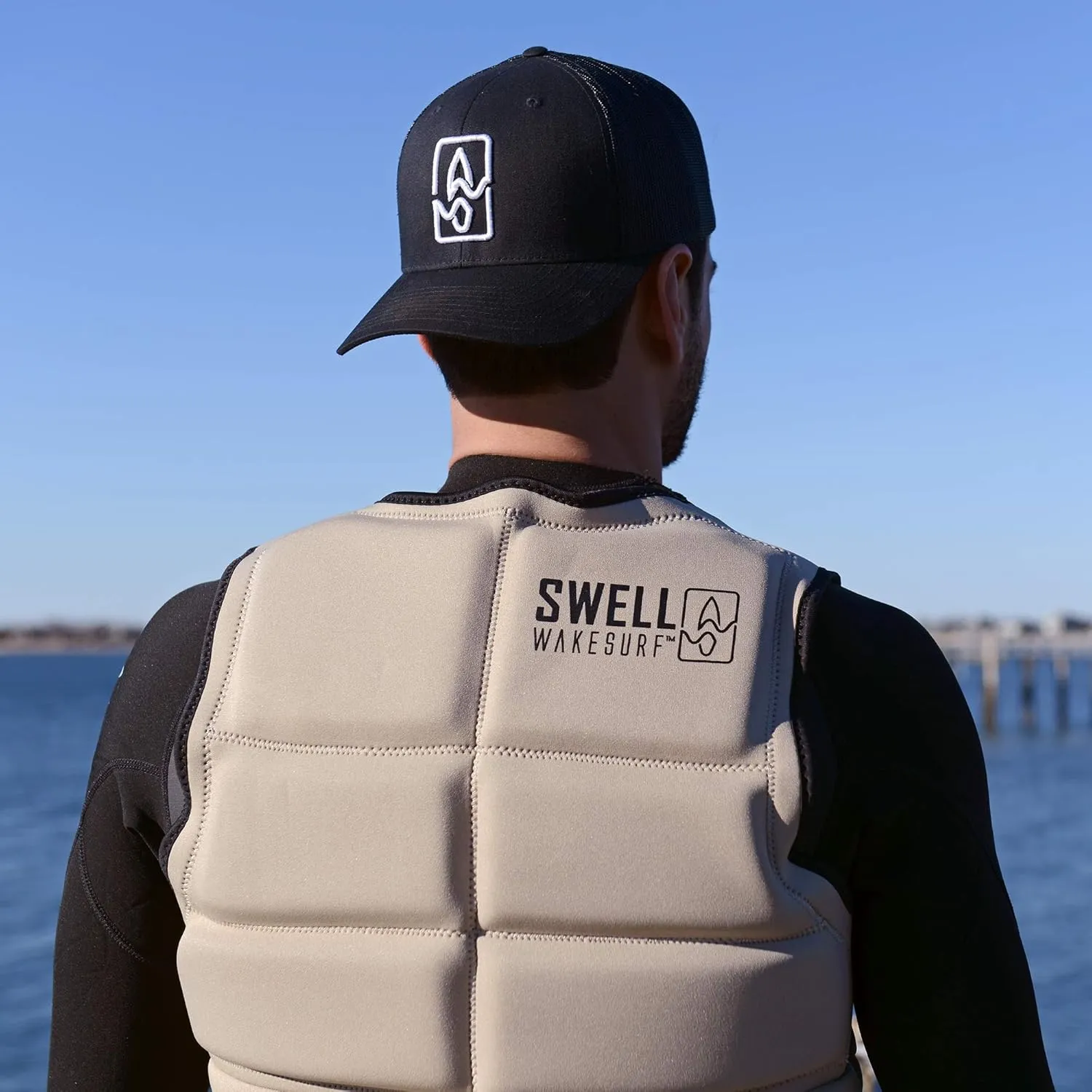 Mens Neoprene Wakesurf Comp Vest - Designed Exclusively for Wake Surfing, but Great for All Other Watersports Activities!