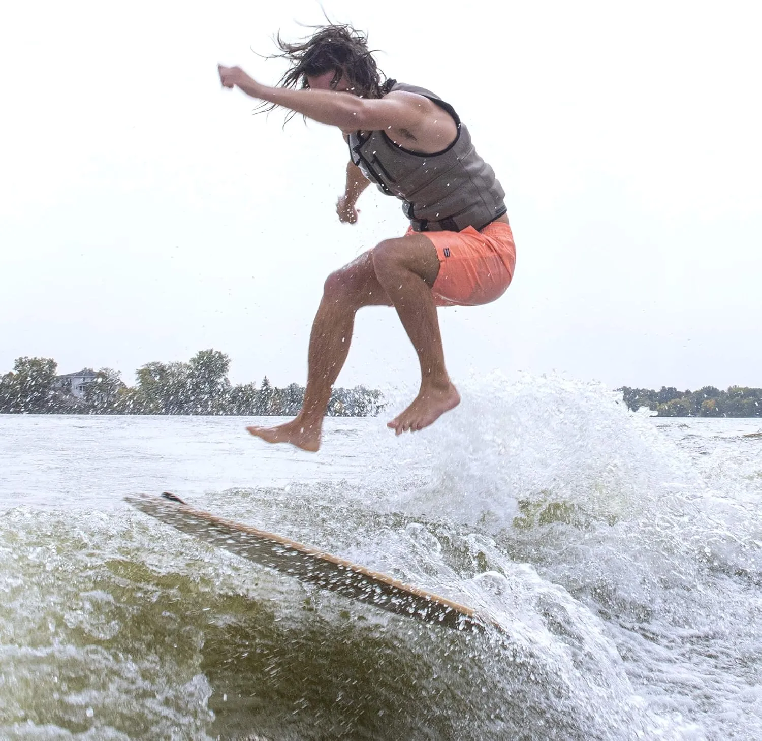 Mens Neoprene Wakesurf Comp Vest - Designed Exclusively for Wake Surfing, but Great for All Other Watersports Activities!