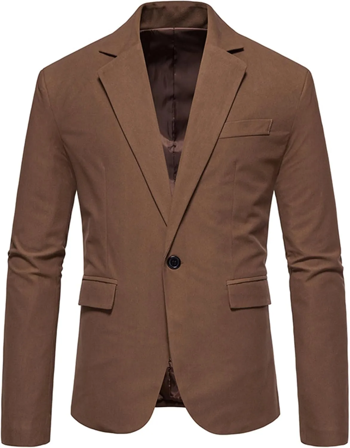 Mens Slim Fit Sport Coat Casual Blazer One Button Business Suit Jacket Stretch Travel Lightweight Suit Jacket
