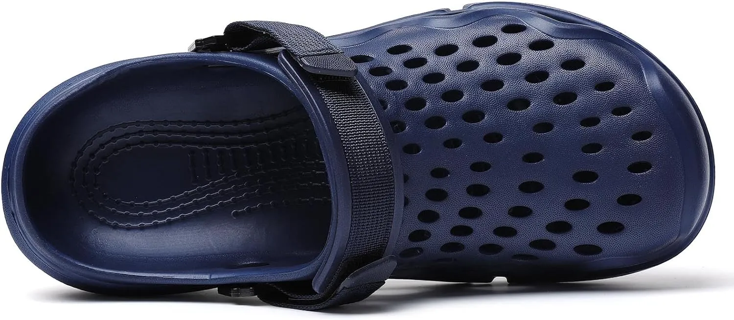 Men's Slip On Clogs Summer Non Slip Garden Shoes Lightweight Soft Clogs Mules Garden Kitchen Outdoor Beach Yard Pool Shower Classic Sandals Slippers
