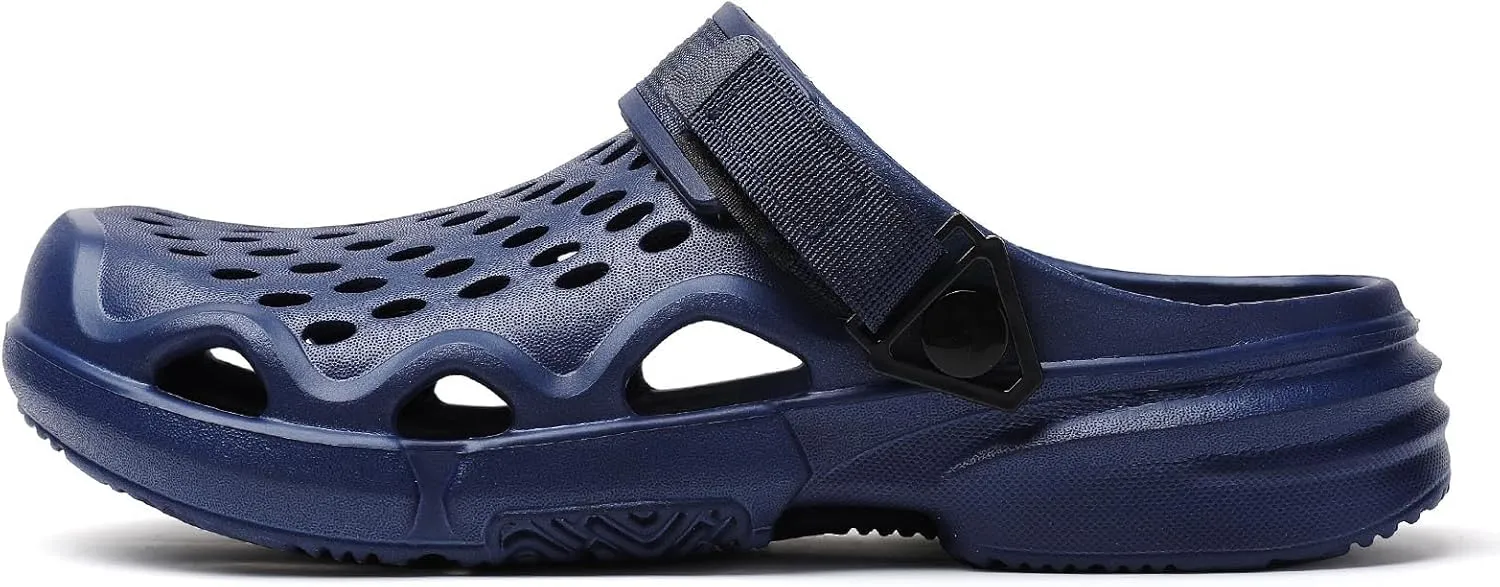 Men's Slip On Clogs Summer Non Slip Garden Shoes Lightweight Soft Clogs Mules Garden Kitchen Outdoor Beach Yard Pool Shower Classic Sandals Slippers