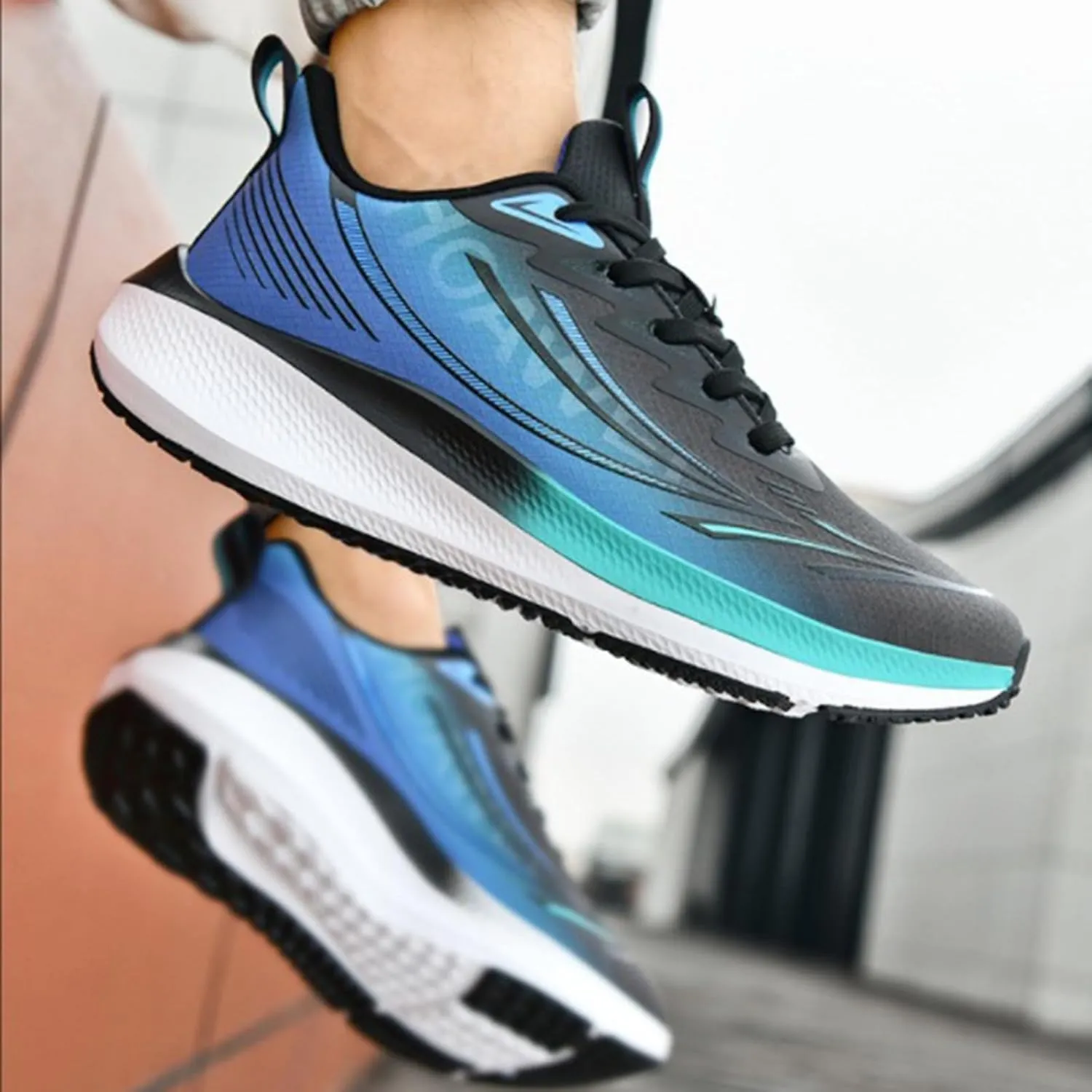 Men's Slip On Sneakers Comfortable Walking Running Tennis Athletic Gym Workout 𝐂𝐫oss Soft Sole Training Shoes