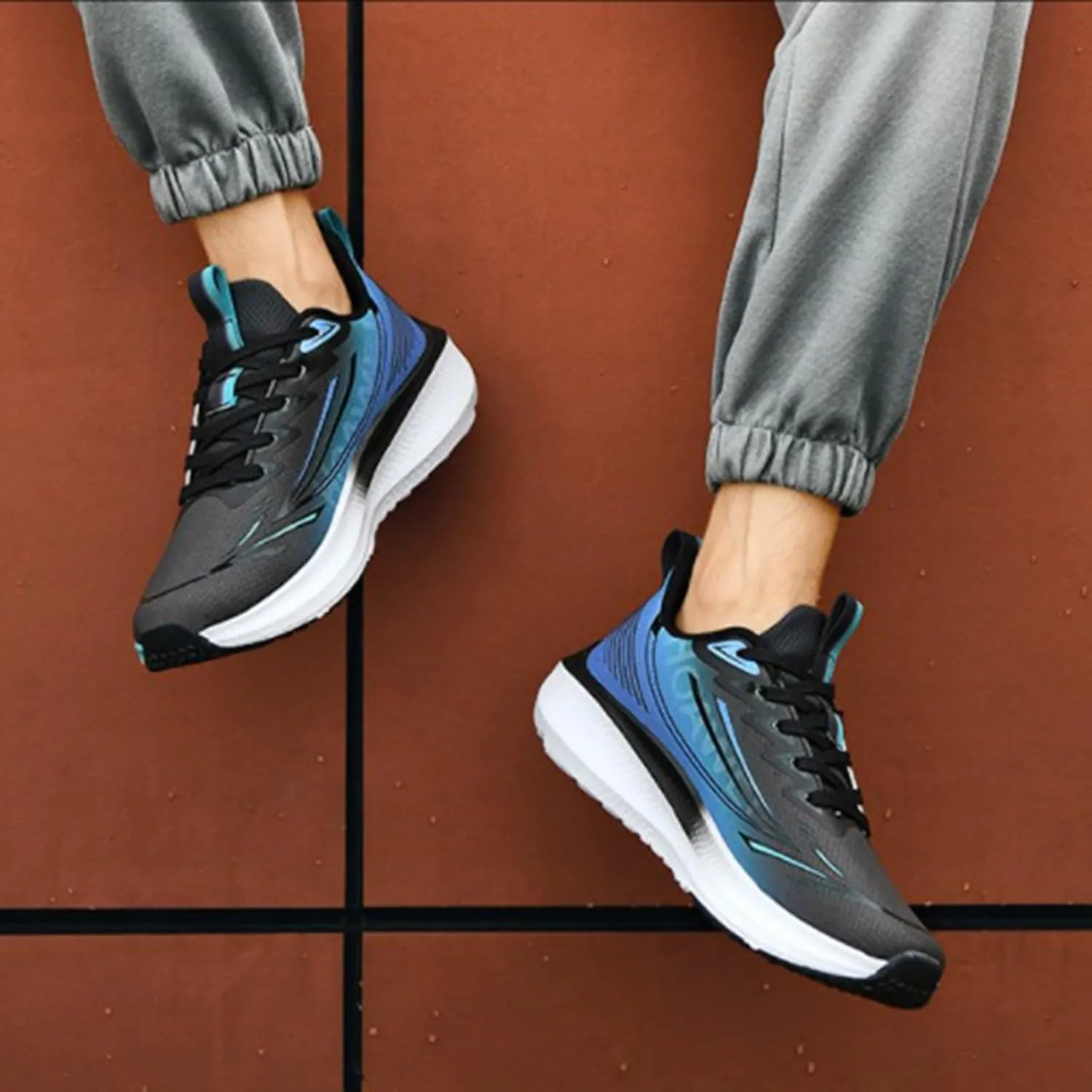 Men's Slip On Sneakers Comfortable Walking Running Tennis Athletic Gym Workout 𝐂𝐫oss Soft Sole Training Shoes