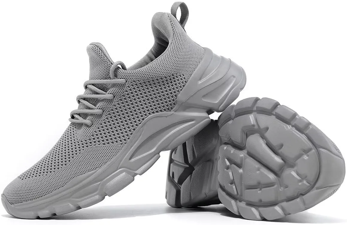 Men's Slip on Walking Shoes Ultra Light Breathable Non Slip Running Shoes Casual Fashion Sneakers Mesh Workout Sports