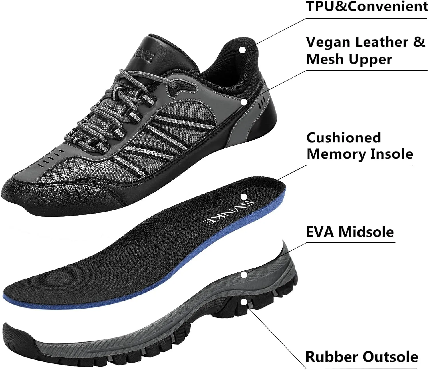 Men's Walking Shoes Fashion Tennis Casual Hiking Lace-Up Comfortable Sneakers
