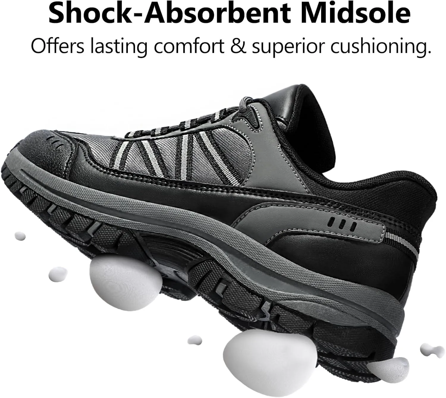 Men's Walking Shoes Fashion Tennis Casual Hiking Lace-Up Comfortable Sneakers