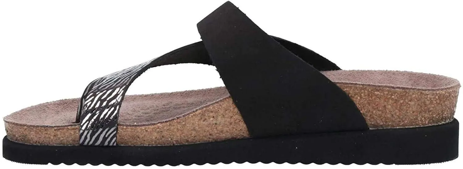 Mephisto Women's Helen Mix Black Leather Sandal