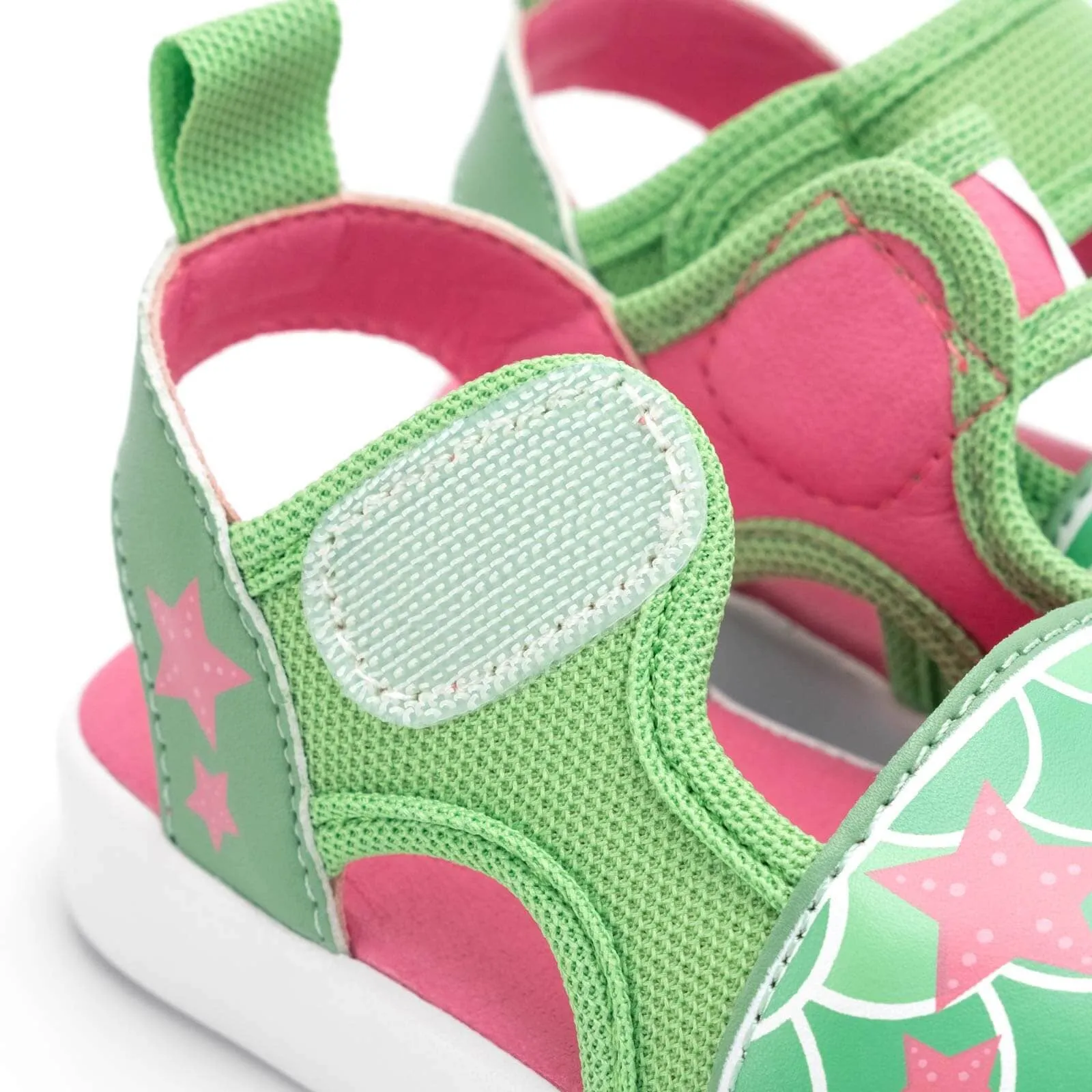 Mermaid Squeaky Toddler Sandals | Green