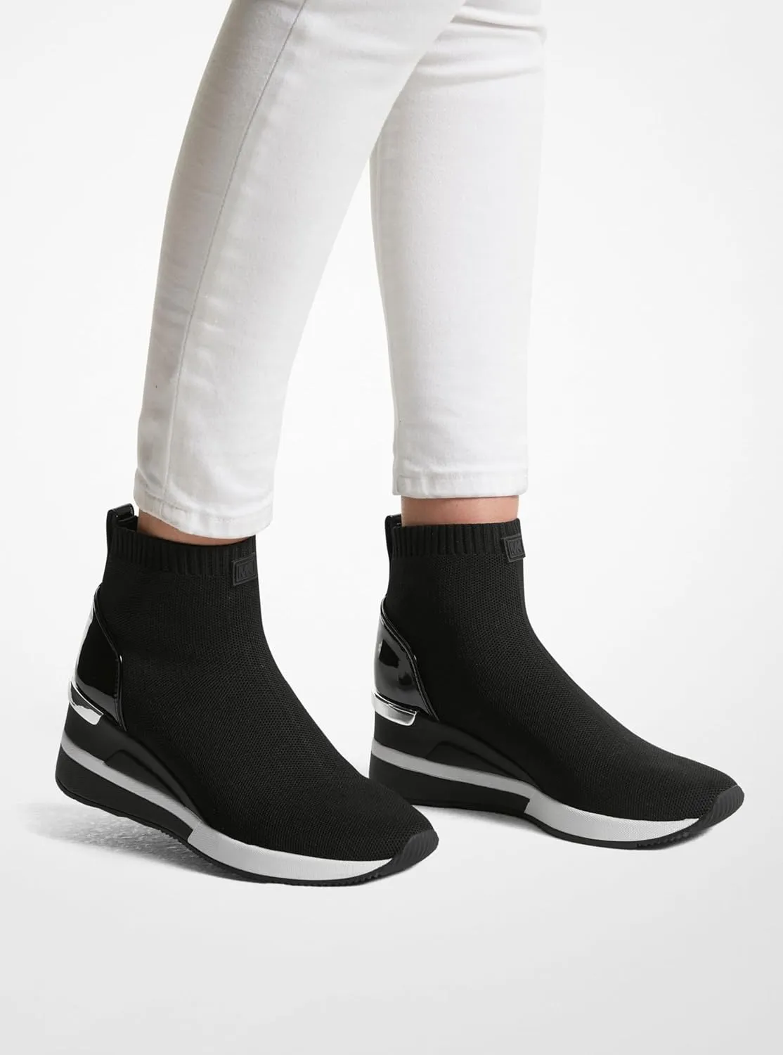 Michael Kors Women's Skyler Stretch-Knit Sock Sneaker