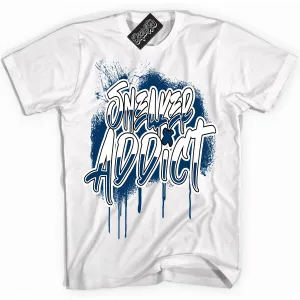 Midnight Navy 1s Sneaker Shirt Sneaker Addict Graphic