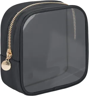 Mini Makeup Bag, Diaper Bag Organizing Pouches, Clear Makeup Bag, Makeup Bag for Purse, Small Clear Cosmetic Bag, Center Console Organizer Bag, Travel Toiletry Essentials, Black