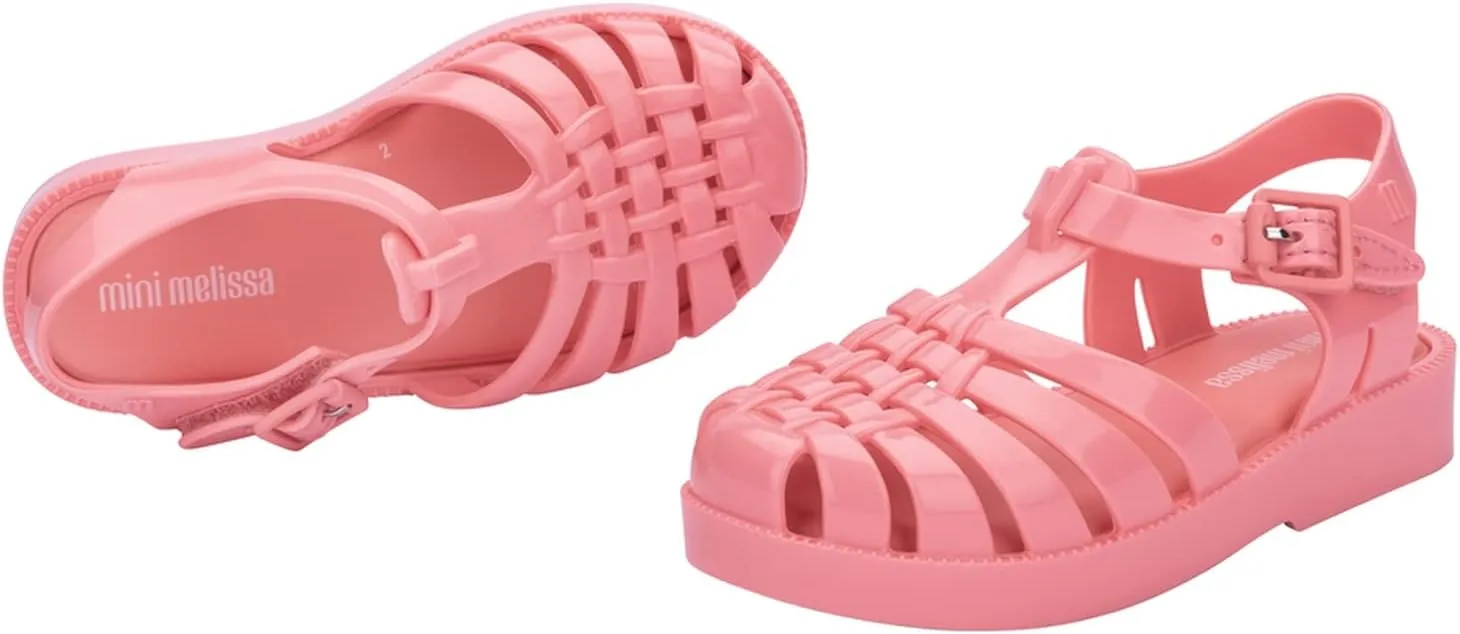 mini melissa Possession Kids Sandal - Comfortable Fisherman Style Kid's Jelly Shoes for Toddlers and Girls, Adjustable Fit