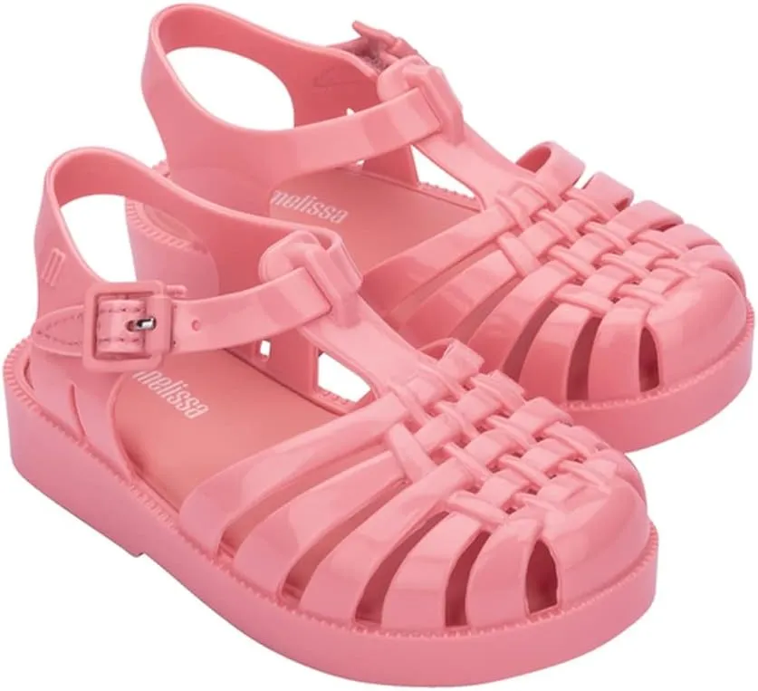 mini melissa Possession Kids Sandal - Comfortable Fisherman Style Kid's Jelly Shoes for Toddlers and Girls, Adjustable Fit
