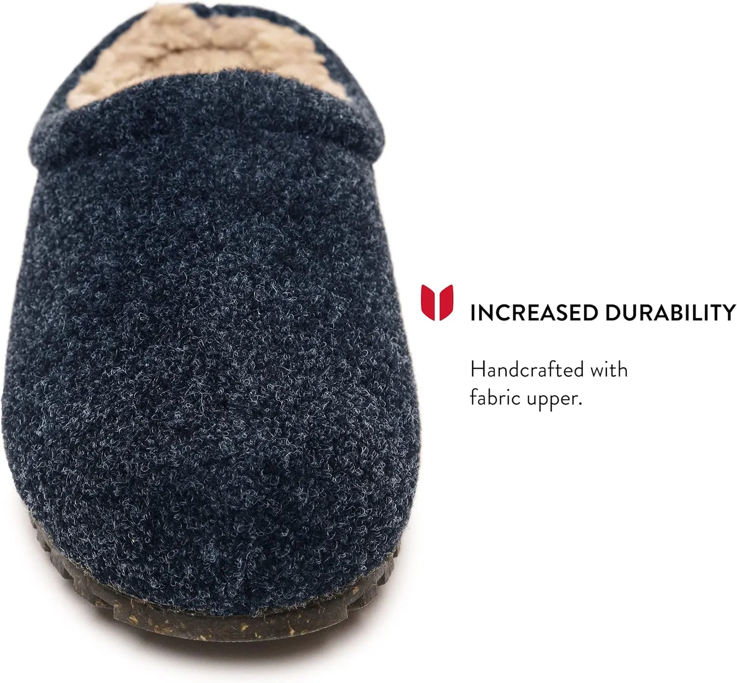 Minnetonka Men’s Corbin Slippers - Fleece-Lined Clog Crafted with Slip-On Design, Fabric Upper, Berber Lining, EVA Midsole, and Water-Resistant Materials