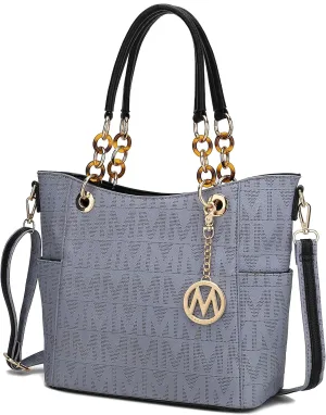 MKF Collection Shoulder Bag for Women, PU Leather Pocketbook Top-Handle Crossbody Purse Tote Satchel Handbag