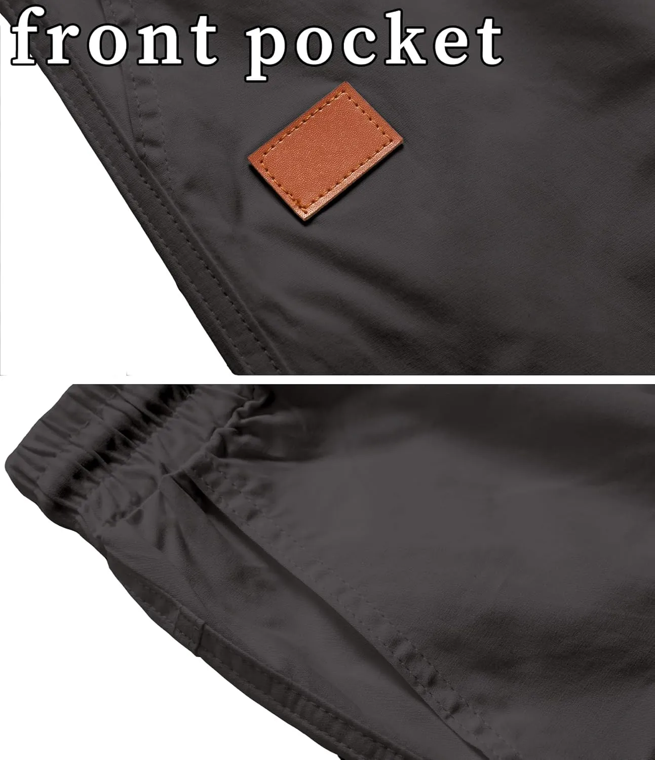 MO GOOD Mens Casual Shorts-Summer Beach Leisure Shorts, Stretch Golf Pants, Elastic Waist Drawstring Shorts with Pockets