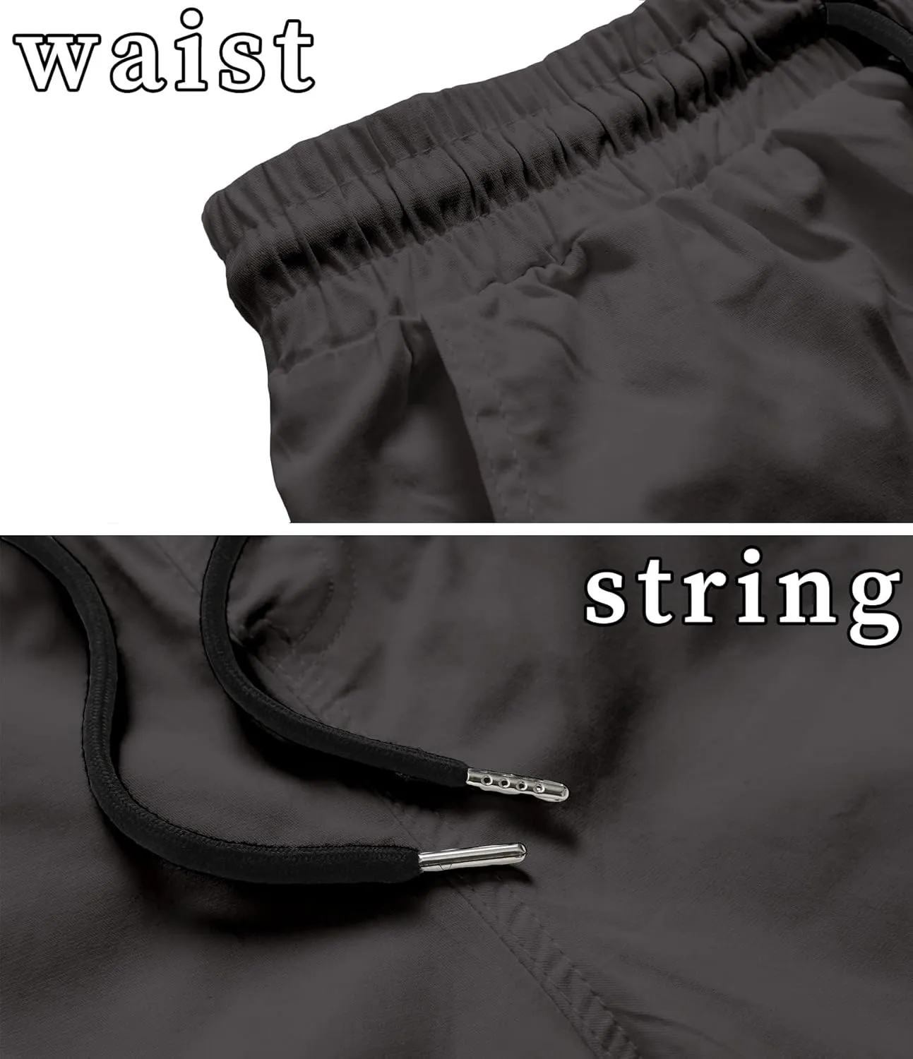 MO GOOD Mens Casual Shorts-Summer Beach Leisure Shorts, Stretch Golf Pants, Elastic Waist Drawstring Shorts with Pockets