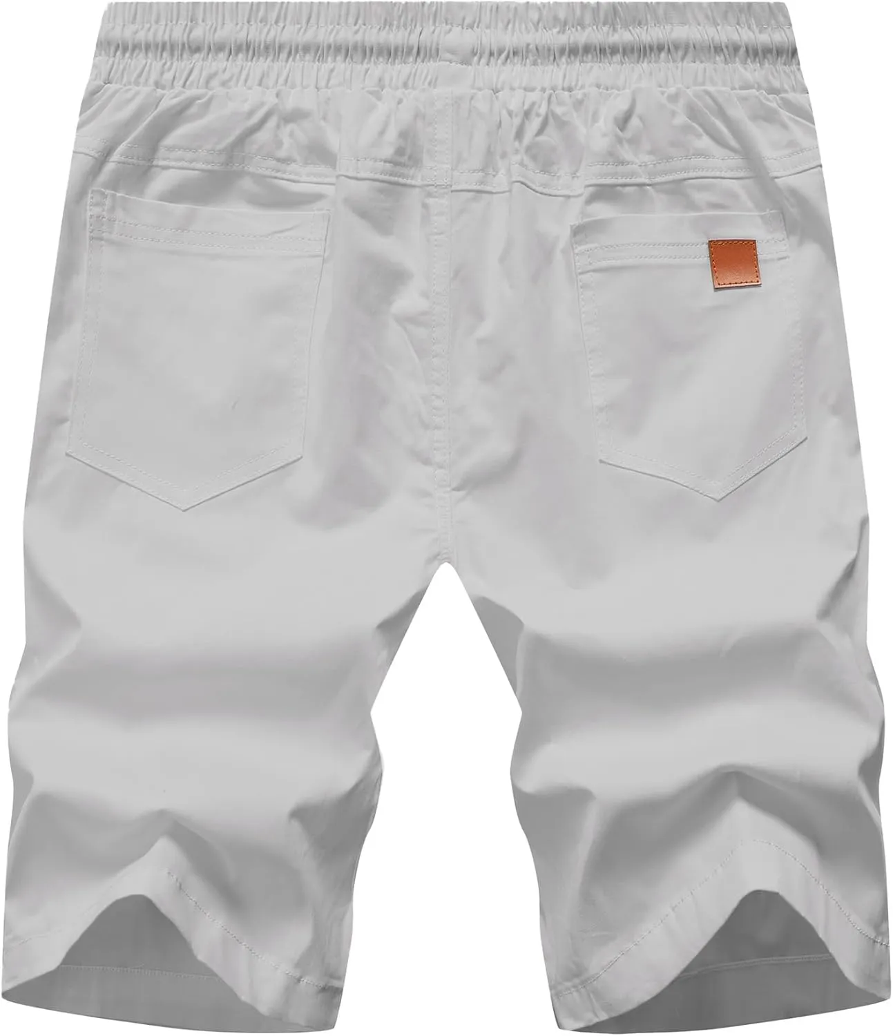 MO GOOD Mens Casual Shorts-Summer Beach Leisure Shorts, Stretch Golf Pants, Elastic Waist Drawstring Shorts with Pockets