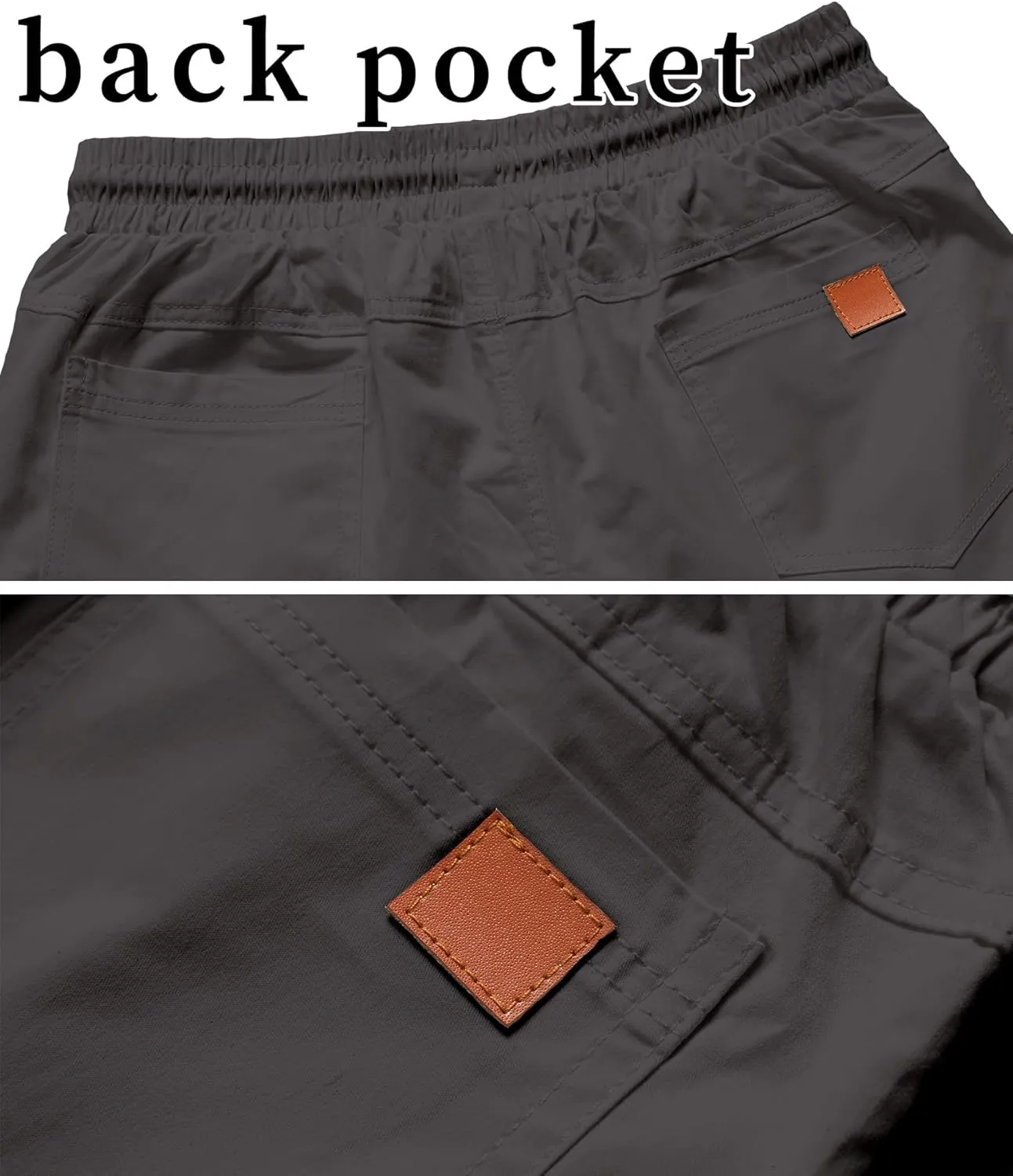 MO GOOD Mens Casual Shorts-Summer Beach Leisure Shorts, Stretch Golf Pants, Elastic Waist Drawstring Shorts with Pockets
