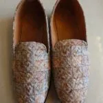 Multicolor Fabric Loafer Shoes for Mens