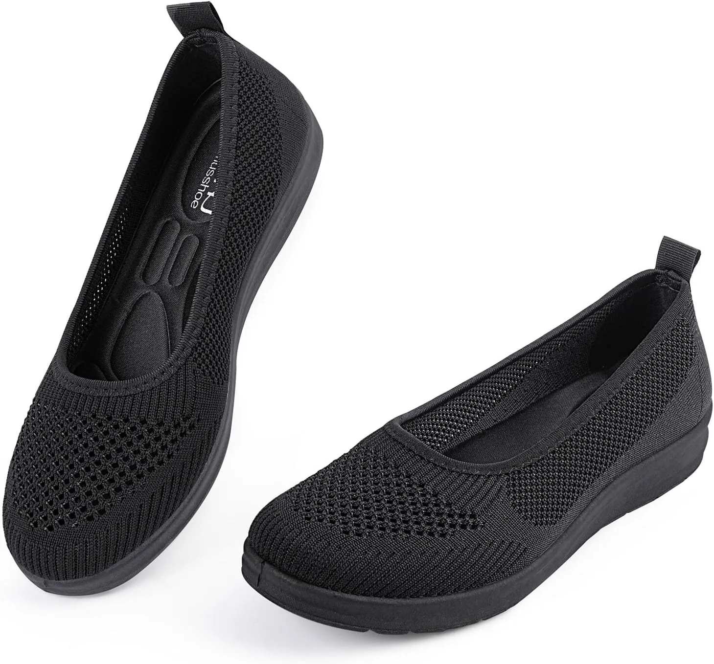 MUSSHOE Walking Shoes Women Breathe Mesh Slip On Sneakers Women Comfortable Lightweight