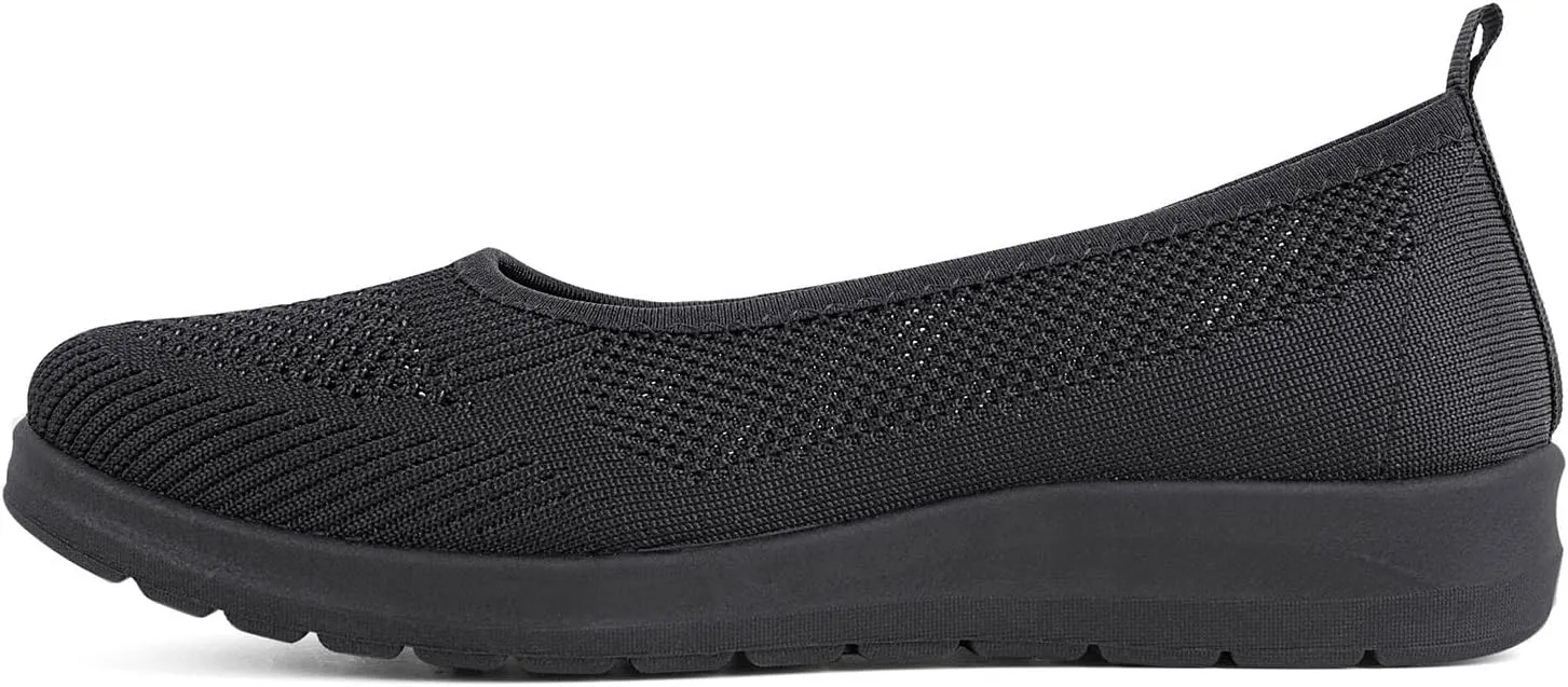 MUSSHOE Walking Shoes Women Breathe Mesh Slip On Sneakers Women Comfortable Lightweight