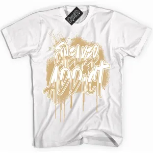 MVP White Metallic Gold Sneaker Shirt Sneaker Addict Graphic