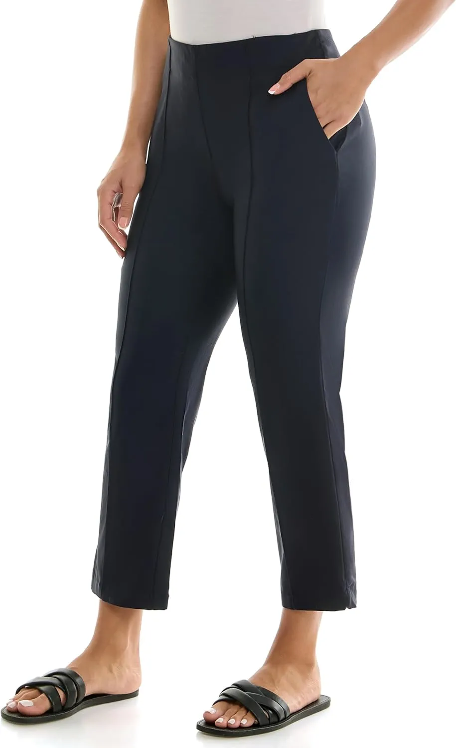 Nanette Nanette Lepore Women's Pull on Freedom Stretch Pant with Faux Pocket Detail