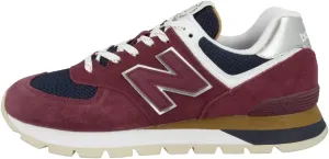 New Balance Men's 574 V2 Sneaker, Garnet/Navy, 9 US