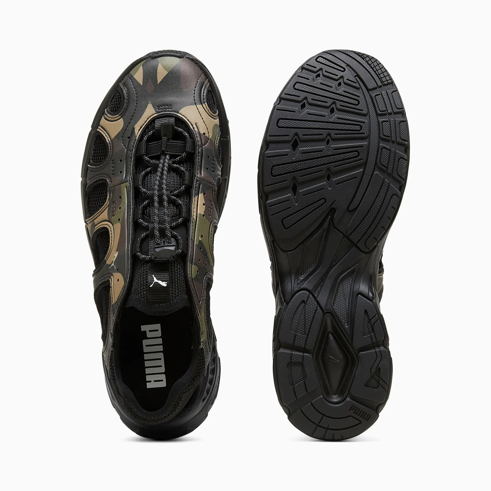 NEW Women's PUMA VELO CAMO Olive Black LEATHER Shoes AUTHENTIC IN BOX