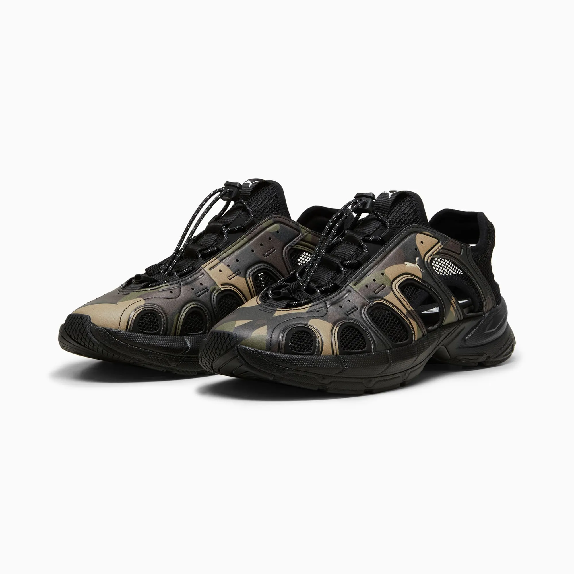 NEW Women's PUMA VELO CAMO Olive Black LEATHER Shoes AUTHENTIC IN BOX