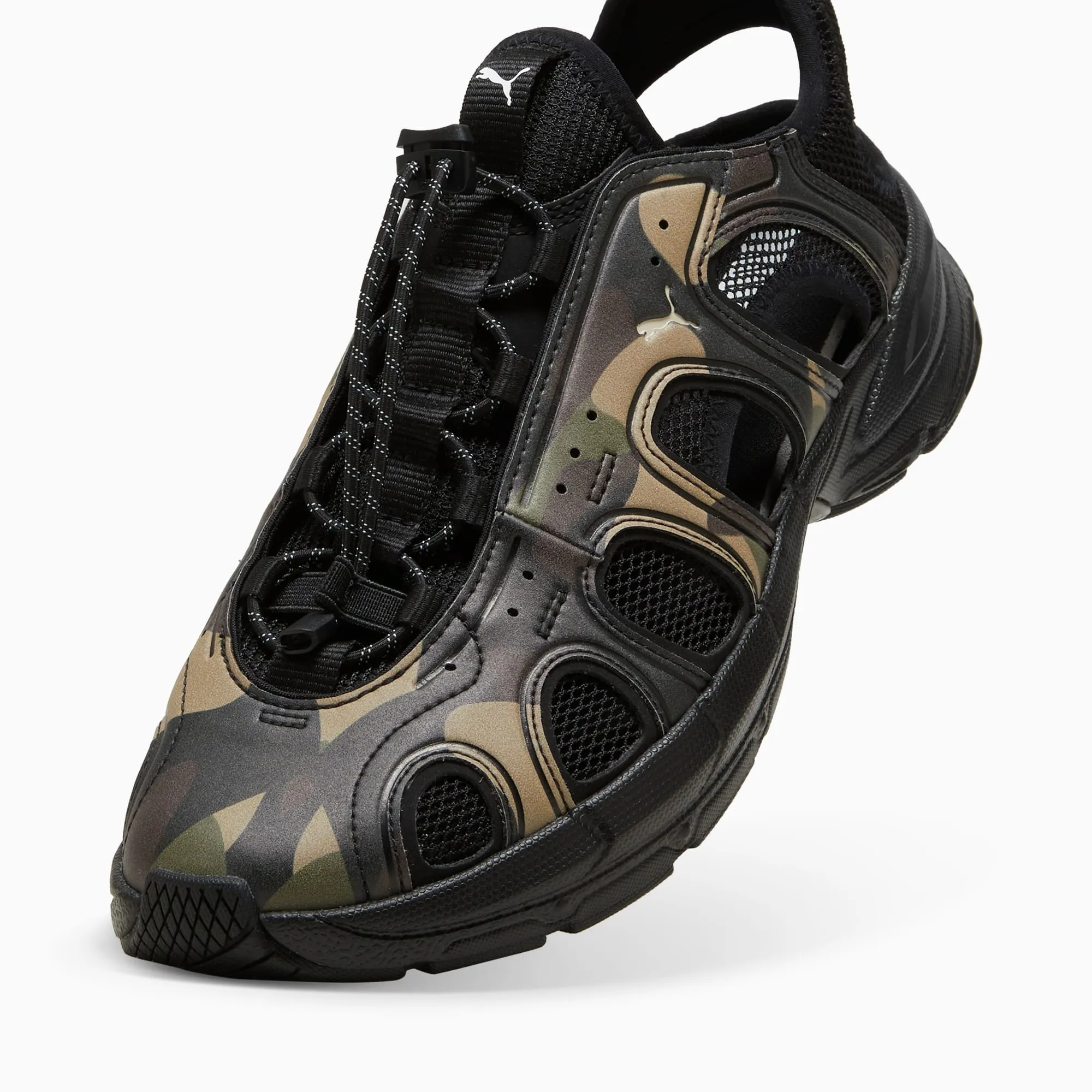 NEW Women's PUMA VELO CAMO Olive Black LEATHER Shoes AUTHENTIC IN BOX