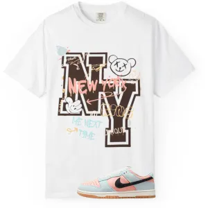 New York Chaos Tee  Comfort Colors Sneaker Match T-Shirt | Nike Dunk Glacier Blue Arctic Orange Match | Street Art Graphic