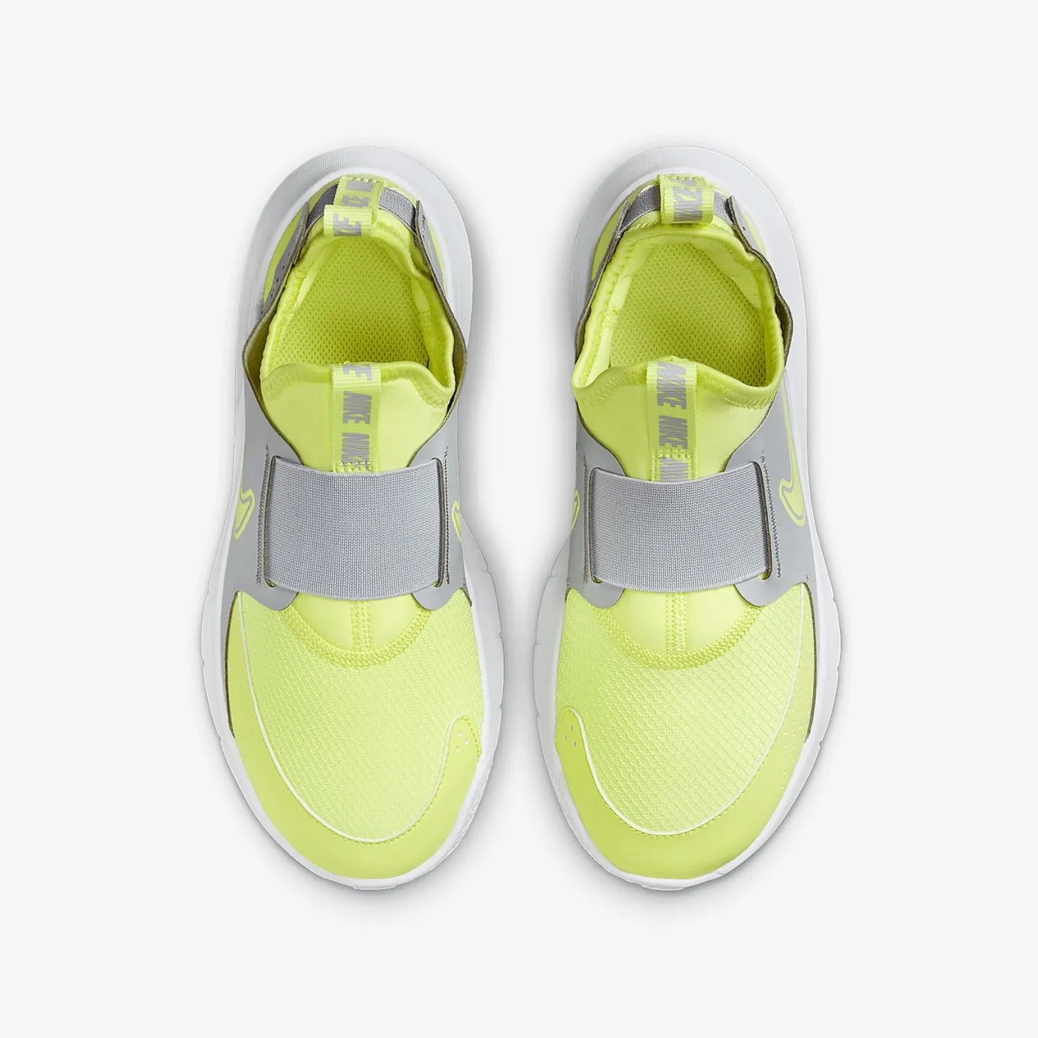 Nike Flex Runner 3 Big Kids' Road Running Shoes (FN1294-105, Summit White/White/Light Lemon Twist)
