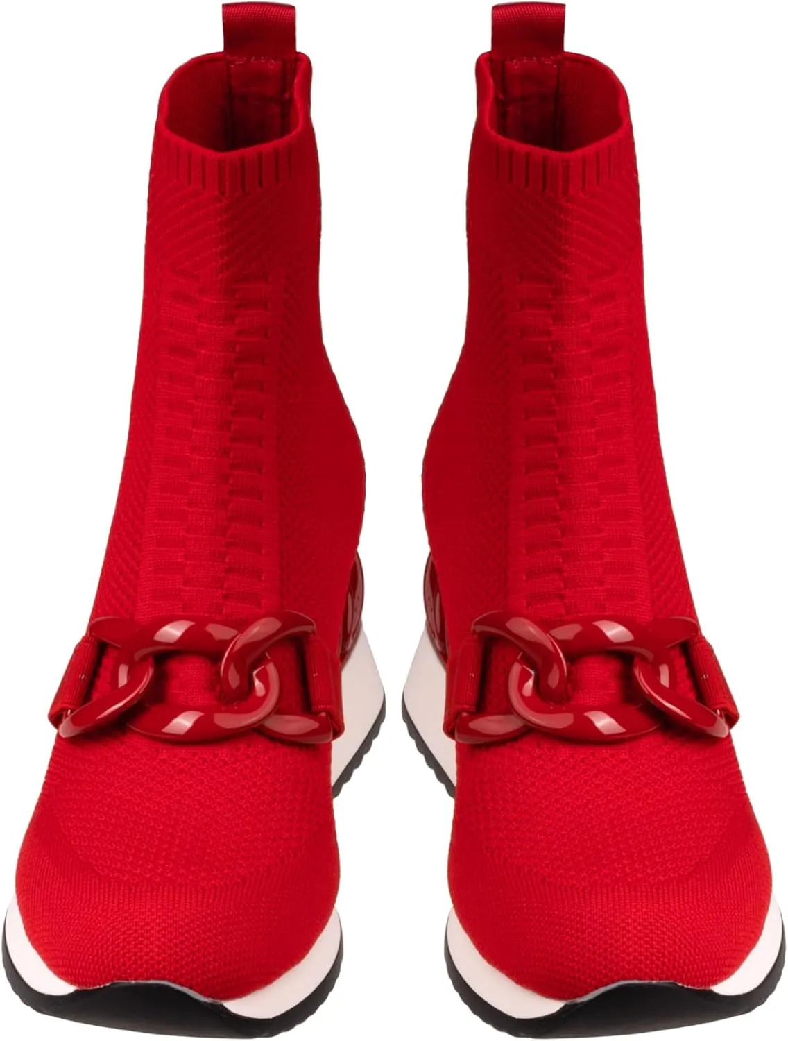 Ninety Union Brooklyn Metal Trim Wedge High Top Sneakers